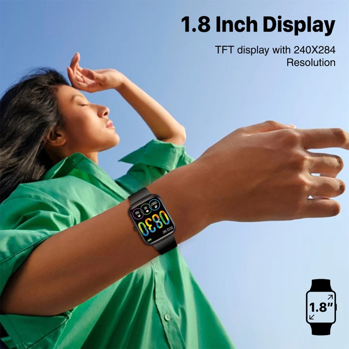 GETIT.QA- Qatar’s Best Online Shopping Website offers PROMATE ACTIVLIFE SMARTWATCH WITH BLUETOOTH CALLING XWATCH‐B18 BLACK at the lowest price in Qatar. Free Shipping & COD Available!