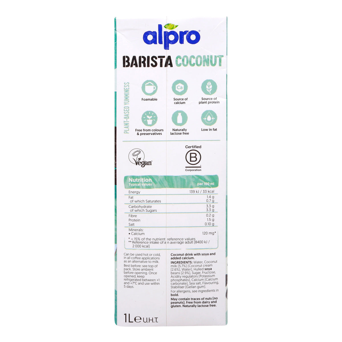 GETIT.QA- Qatar’s Best Online Shopping Website offers ALPRO BARISTA FOR PROFESSIONALS COCONUT DRINK 1 LITRE at the lowest price in Qatar. Free Shipping & COD Available!