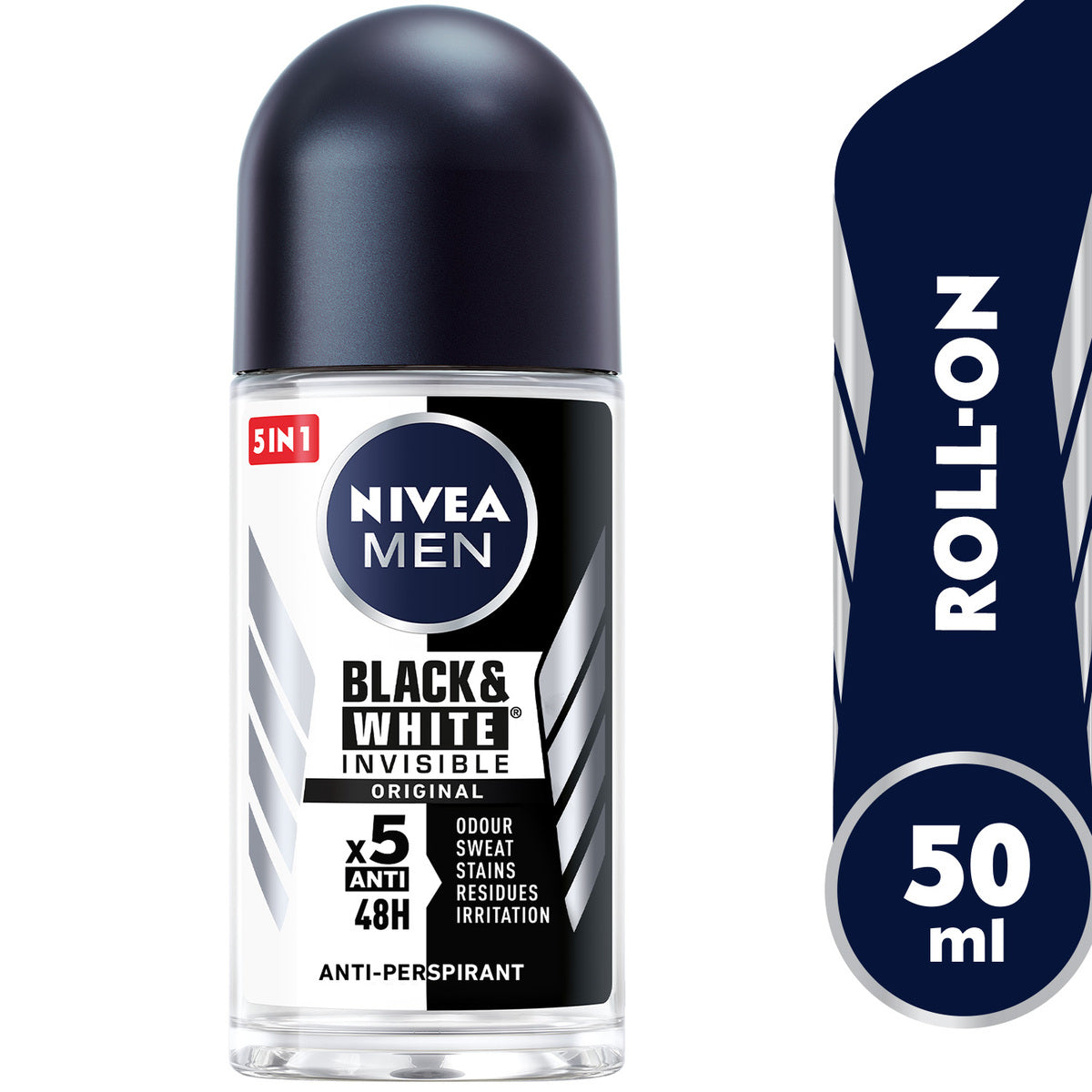GETIT.QA- Qatar’s Best Online Shopping Website offers NIVEA MEN ANTIPERSPIRANT ROLL-ON BLACK & WHITE ORIGINAL 50 ML at the lowest price in Qatar. Free Shipping & COD Available!