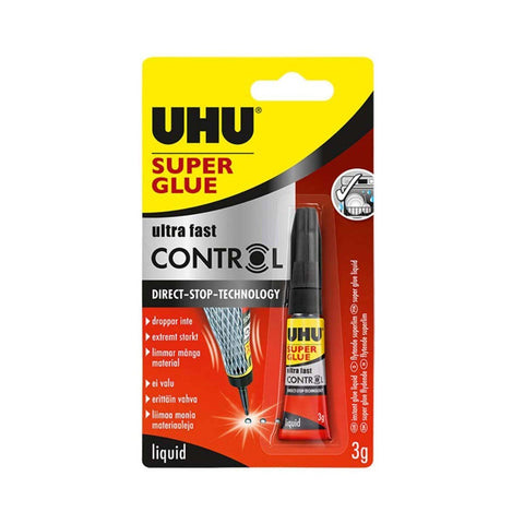 GETIT.QA- Qatar’s Best Online Shopping Website offers UHU SUPER GLUE LIQUID ULTRA FAST CONTROL 3GM at the lowest price in Qatar. Free Shipping & COD Available!