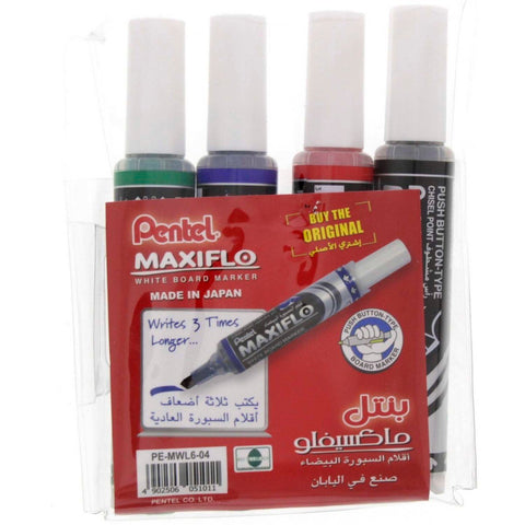 GETIT.QA- Qatar’s Best Online Shopping Website offers PENTEL WHITE BOARD MARKER MWL6 4'S at the lowest price in Qatar. Free Shipping & COD Available!