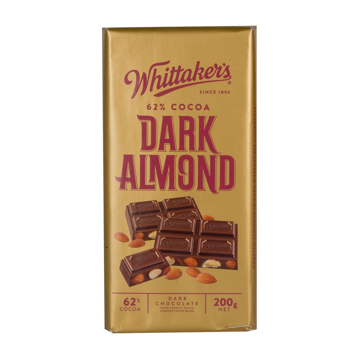 GETIT.QA- Qatar’s Best Online Shopping Website offers WHITTAKER'S DARK ALMOND DARK CHOCOLATE 200 G at the lowest price in Qatar. Free Shipping & COD Available!