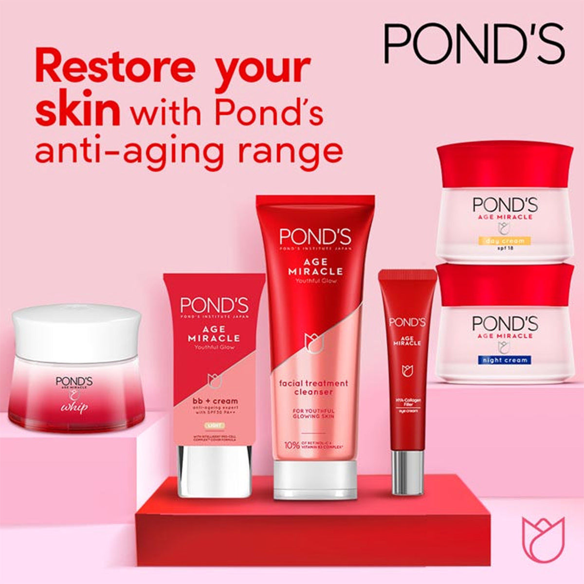 GETIT.QA- Qatar’s Best Online Shopping Website offers POND'S AGE MIRACLE BB CREAM LIGHT 25 G at the lowest price in Qatar. Free Shipping & COD Available!
