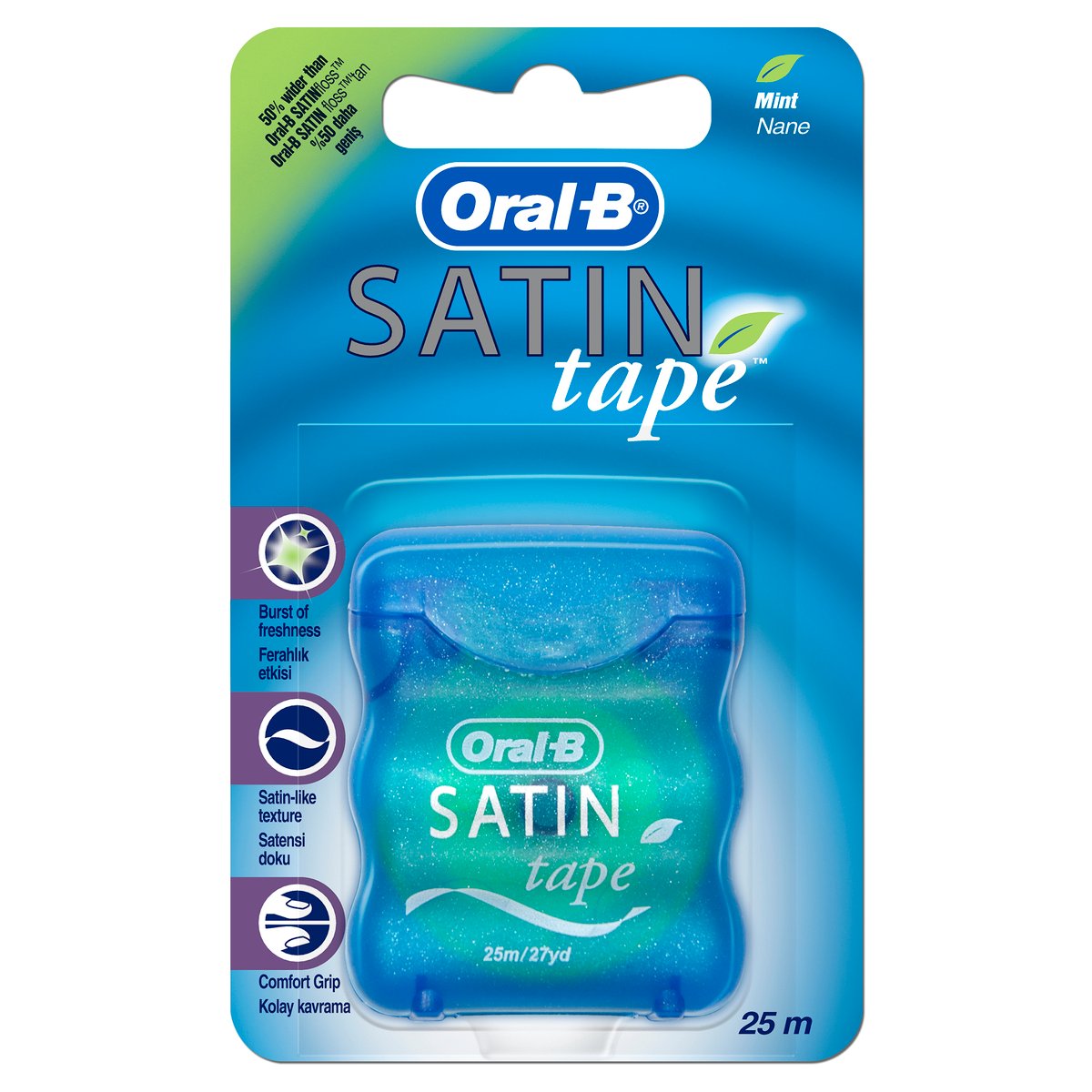 GETIT.QA- Qatar’s Best Online Shopping Website offers ORAL-B SATIN TAPE MINT 25M at the lowest price in Qatar. Free Shipping & COD Available!