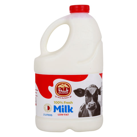 Baladna Low Fat Fresh Milk 2 Litres - GETIT.QA