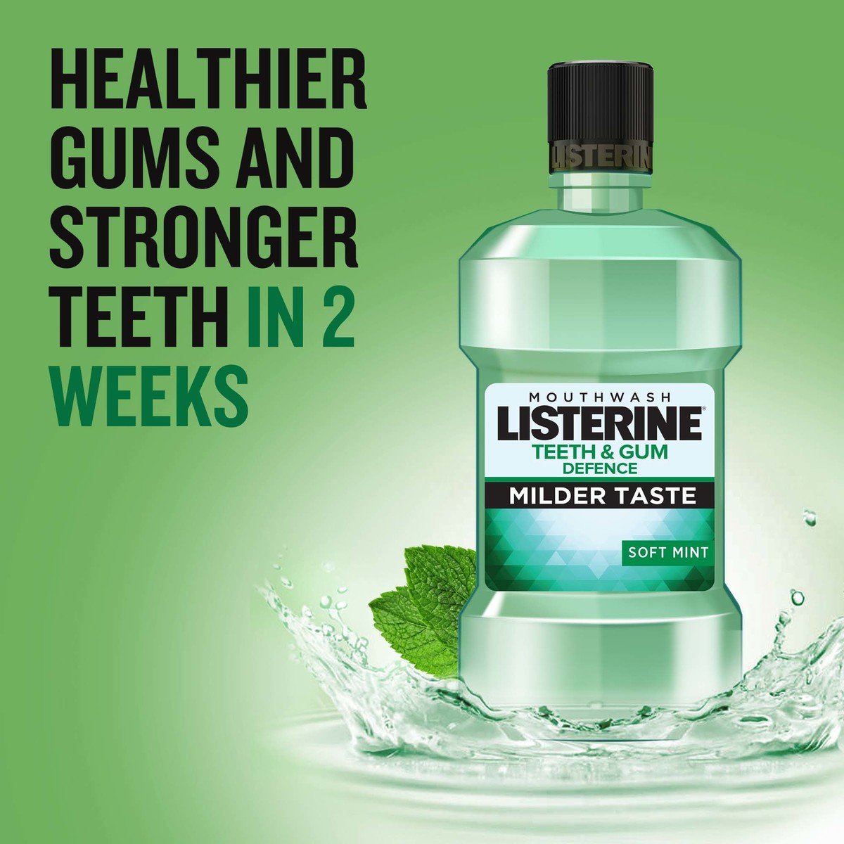 GETIT.QA- Qatar’s Best Online Shopping Website offers LISTERINE MOUTHWASH TEETH & GUM DEFENCE MILDER TASTE SOFT MINT 250 ML at the lowest price in Qatar. Free Shipping & COD Available!