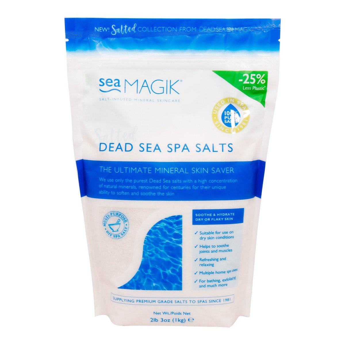 GETIT.QA- Qatar’s Best Online Shopping Website offers SEA MAGIK DEAD SEA SPA SALTS 1KG at the lowest price in Qatar. Free Shipping & COD Available!
