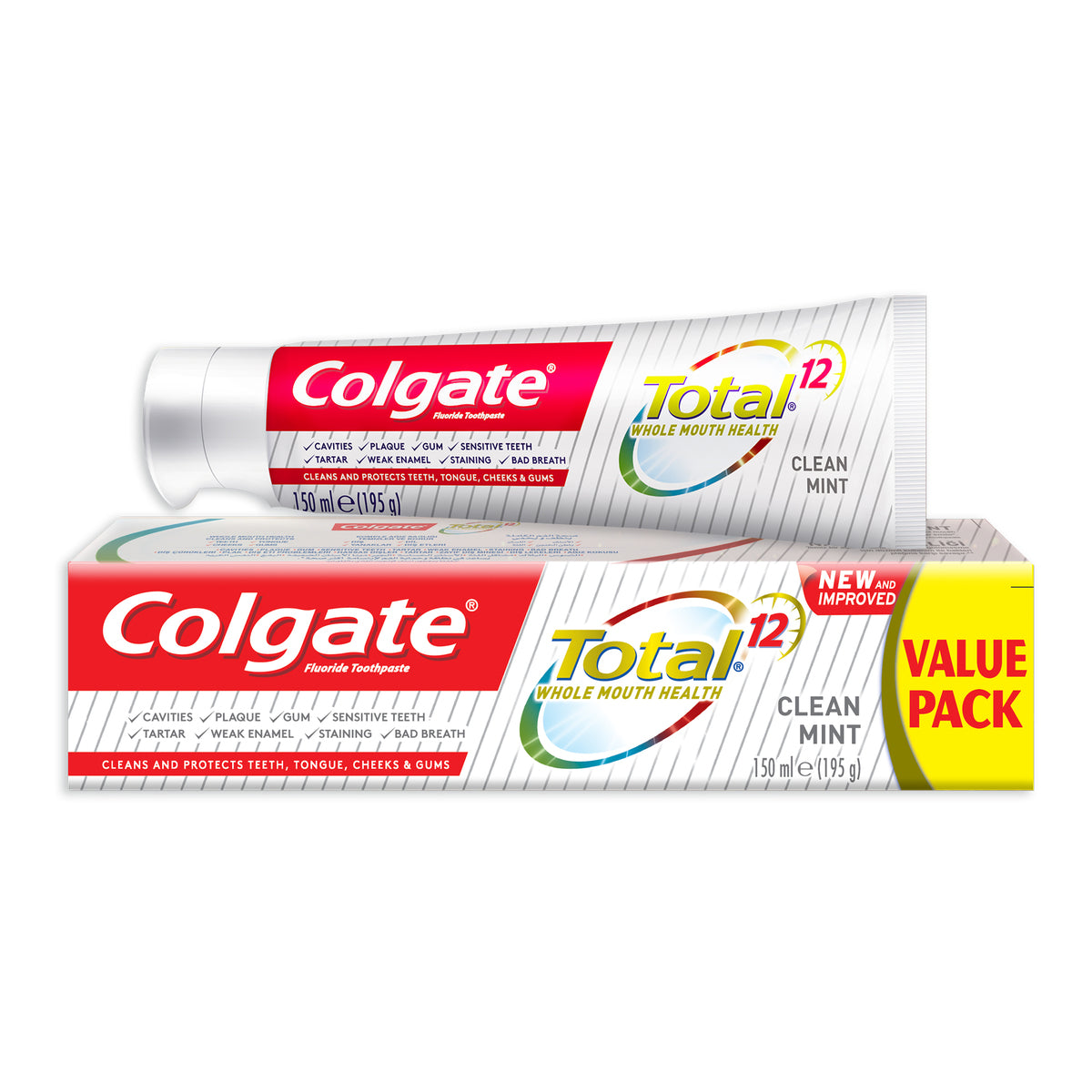 GETIT.QA- Qatar’s Best Online Shopping Website offers COLGATE TOOTHPASTE TOTAL CLEAN MINT 150 ML at the lowest price in Qatar. Free Shipping & COD Available!