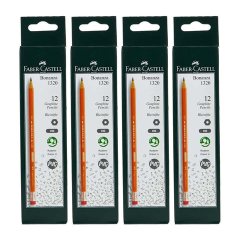 GETIT.QA- Qatar’s Best Online Shopping Website offers FABER-CASTELL HB BLACK LEAD PENCIL 1320 12'SX4 at the lowest price in Qatar. Free Shipping & COD Available!