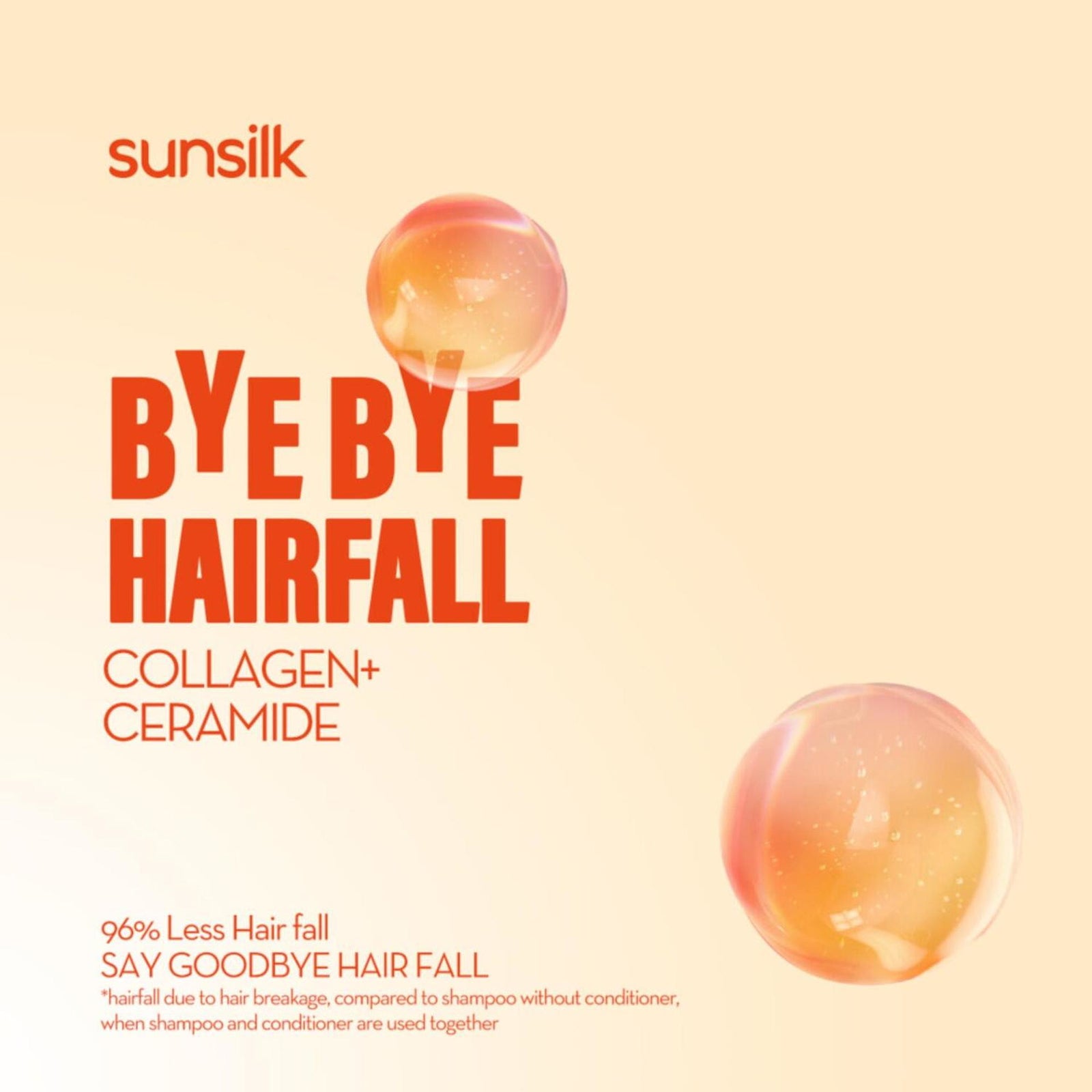 Sunsilk Bye Bye Hair Fall Collagen Shampoo 350 ml - GETIT.QA
