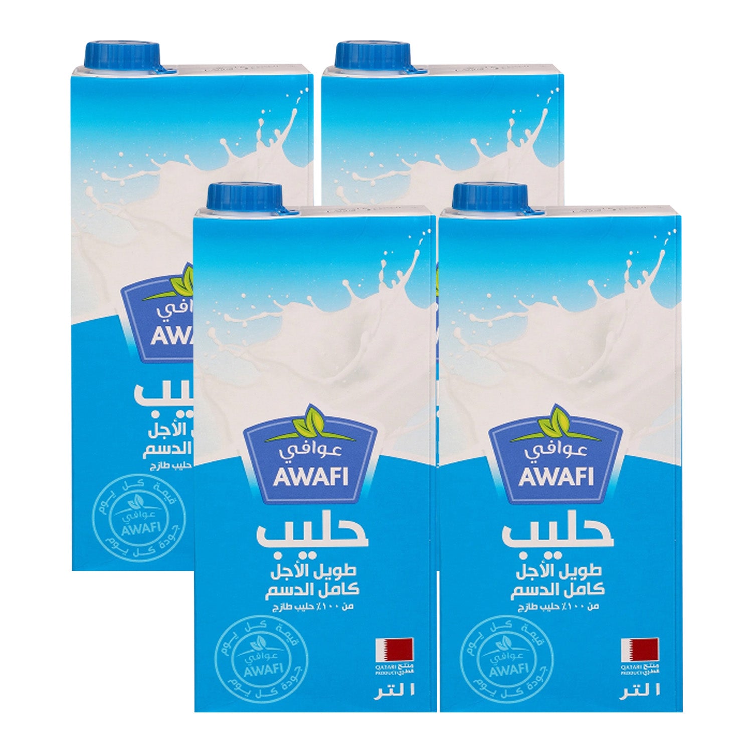 Awafi Full Fat Long Life Milk 1Litre - GETIT.QA