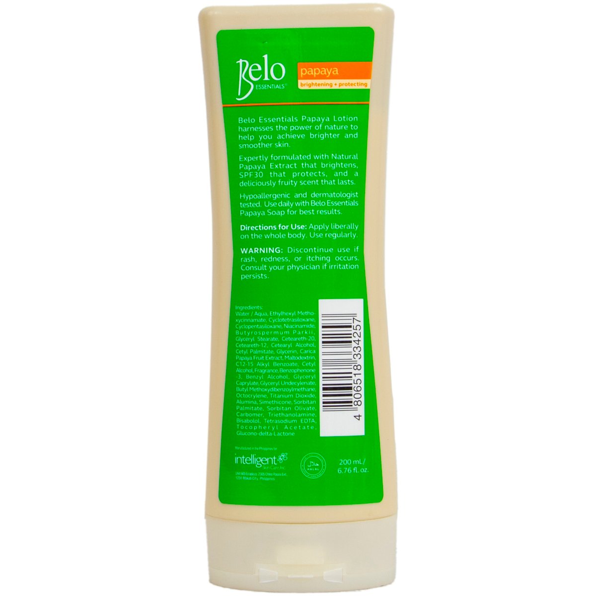 GETIT.QA- Qatar’s Best Online Shopping Website offers BELO PAPAYA BRIGHTENING AND PROTECTING LOTION-- 200 ML at the lowest price in Qatar. Free Shipping & COD Available!