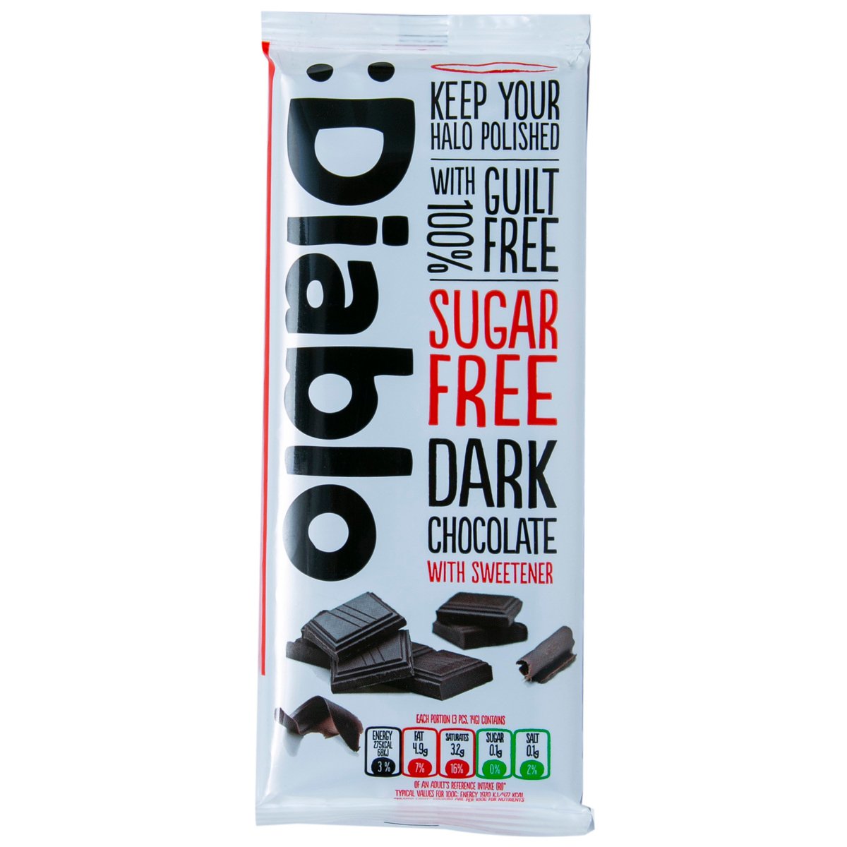 GETIT.QA- Qatar’s Best Online Shopping Website offers DIABLO DARK CHOCOLATE SUGAR FREE 85 G at the lowest price in Qatar. Free Shipping & COD Available!