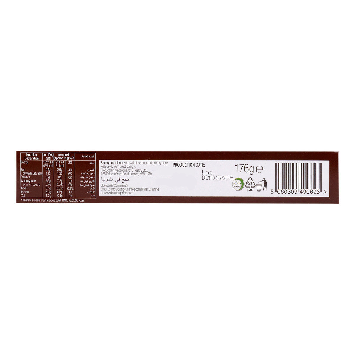 GETIT.QA- Qatar’s Best Online Shopping Website offers DIAB E.DARKCOCOA CKIE/VNLA176G at the lowest price in Qatar. Free Shipping & COD Available!