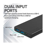 GETIT.QA- Qatar’s Best Online Shopping Website offers PROMATE COMPACT SMART CHARGING POWER BANK WITH DUAL USB OUTPUT 10000MAH BOLT-10 at the lowest price in Qatar. Free Shipping & COD Available!