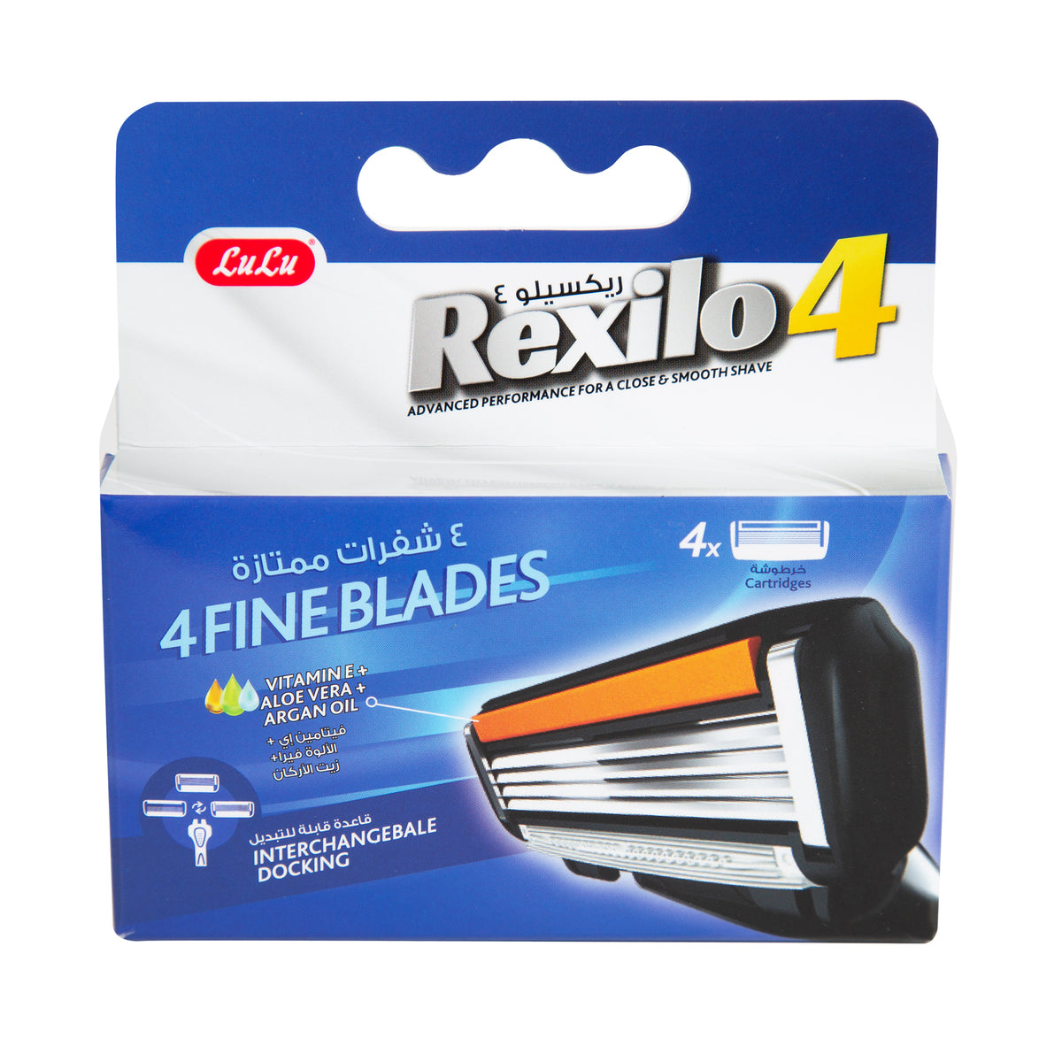 GETIT.QA- Qatar’s Best Online Shopping Website offers LULU REXILO 4 RAZOR CARTRIDGES BLADES 4 PCS at the lowest price in Qatar. Free Shipping & COD Available!