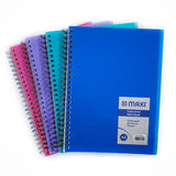 GETIT.QA- Qatar’s Best Online Shopping Website offers MAXI WIRE-O-COLORED POLYPROPYLENE NOTEBOOK, A5 SIZE, 80 SHEETS, MX-EXNB-A5 at the lowest price in Qatar. Free Shipping & COD Available!