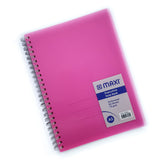 GETIT.QA- Qatar’s Best Online Shopping Website offers MAXI WIRE-O-COLORED POLYPROPYLENE NOTEBOOK, A5 SIZE, 80 SHEETS, MX-EXNB-A5 at the lowest price in Qatar. Free Shipping & COD Available!