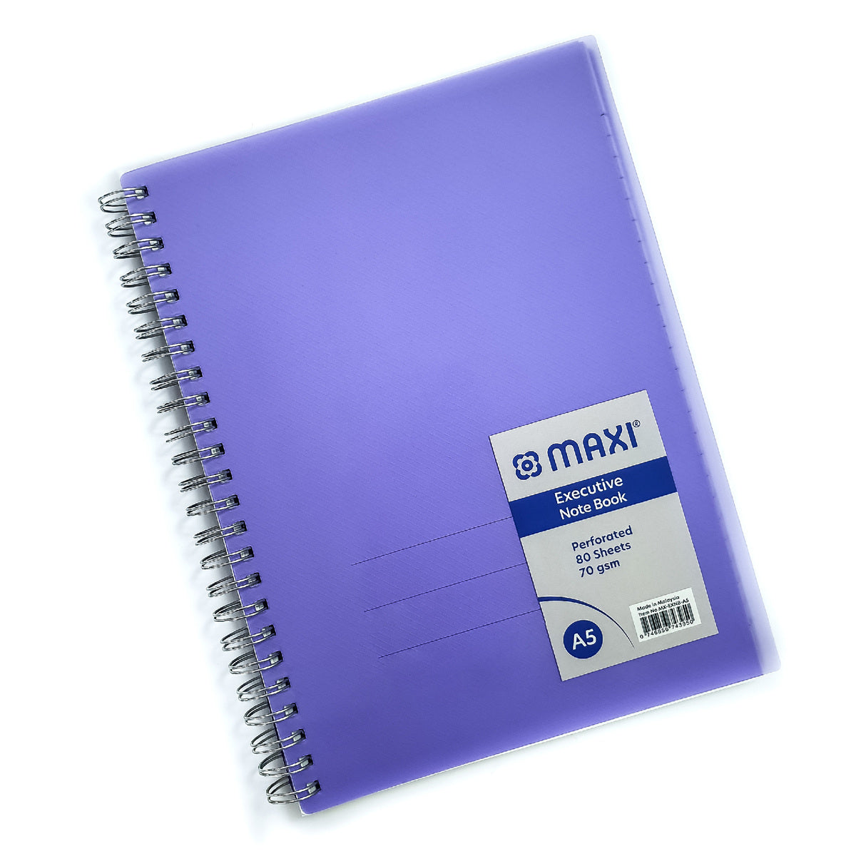 GETIT.QA- Qatar’s Best Online Shopping Website offers MAXI WIRE-O-COLORED POLYPROPYLENE NOTEBOOK, A5 SIZE, 80 SHEETS, MX-EXNB-A5 at the lowest price in Qatar. Free Shipping & COD Available!