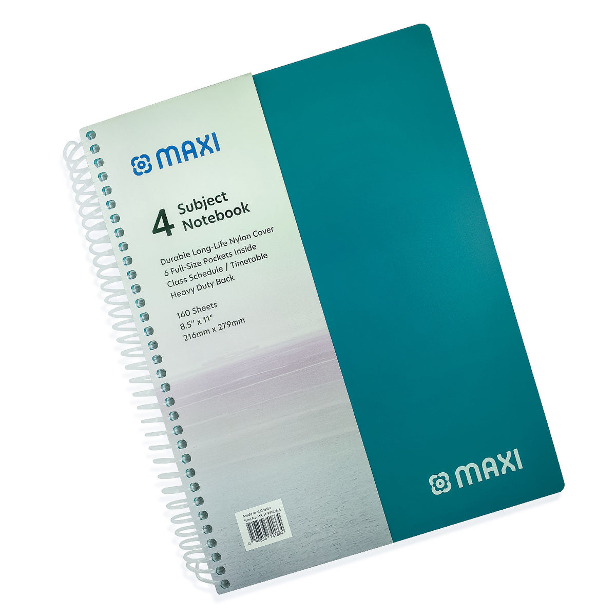 GETIT.QA- Qatar’s Best Online Shopping Website offers MAXI SPIRAL POLYPROPYLENE 4 SUBJECT NOTEBOOK, 11 INCH X 8.5 INCH, 160 SHEETS, ASSORTED COLOURS, MX-11-PPSUB4 at the lowest price in Qatar. Free Shipping & COD Available!