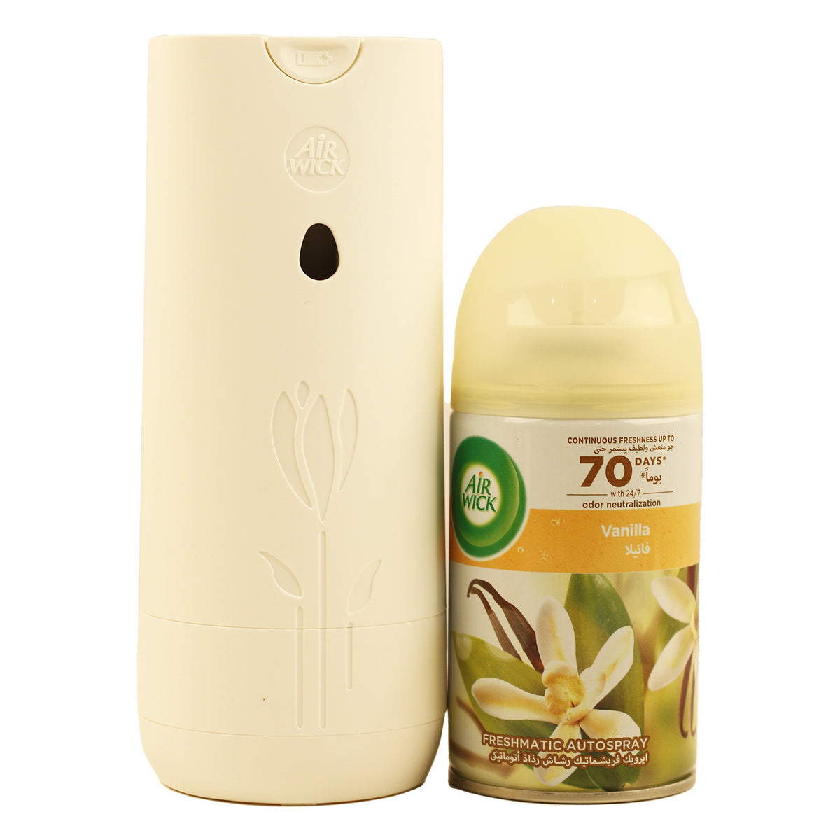 GETIT.QA- Qatar’s Best Online Shopping Website offers AIR WICK FRESHMATIC AUTOSPRAY KIT WITH VANILLA SCENT 250 ML
 at the lowest price in Qatar. Free Shipping & COD Available!