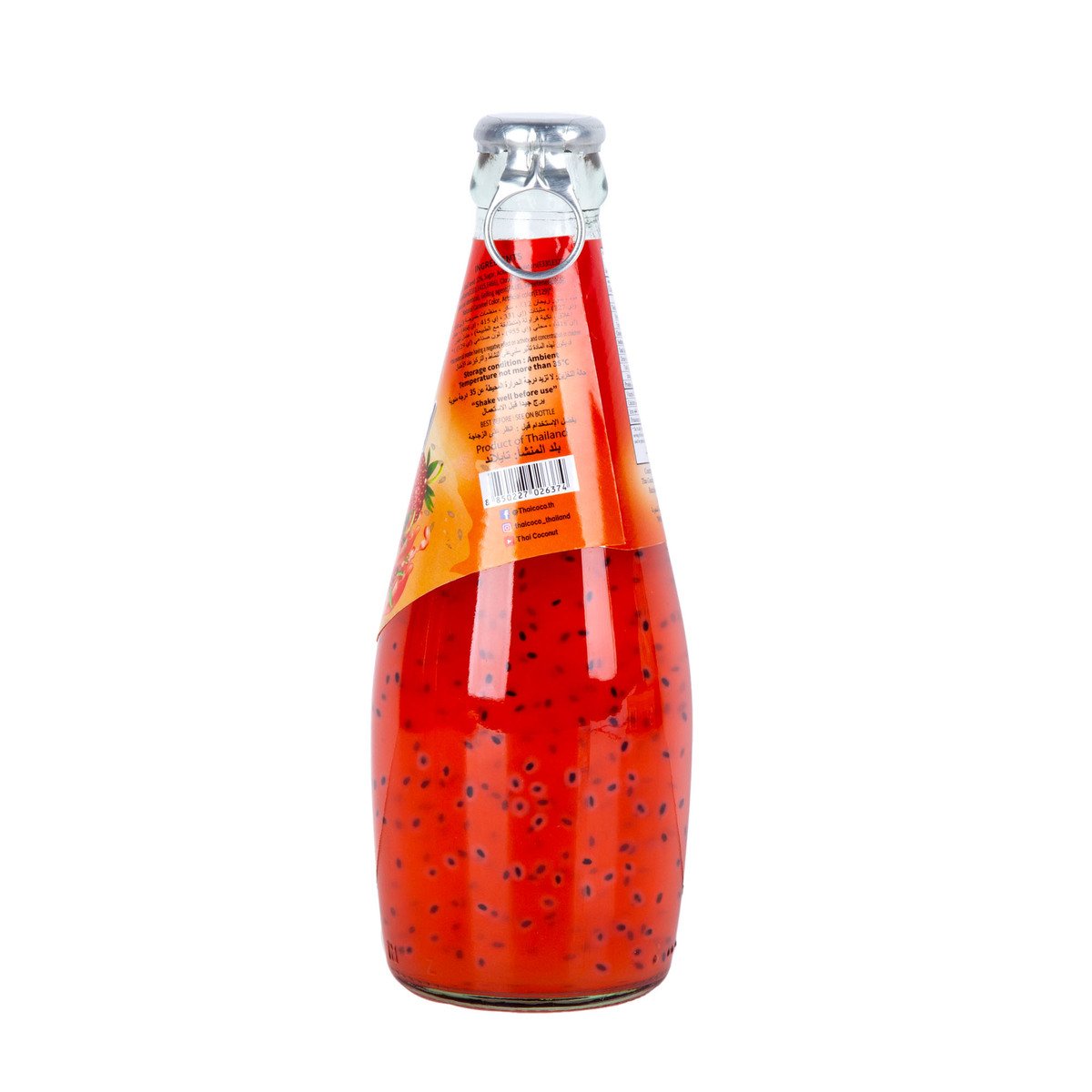 GETIT.QA- Qatar’s Best Online Shopping Website offers THAI COCO BASIL SEED STRAWBERRY FLAVOR DRINK 290 ML at the lowest price in Qatar. Free Shipping & COD Available!