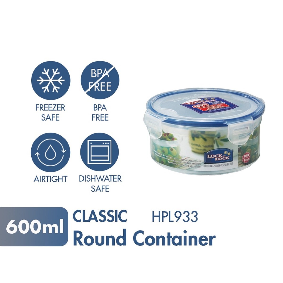 GETIT.QA- Qatar’s Best Online Shopping Website offers LOCK & LOCK FOOD CONTAINER 933 600 ML at the lowest price in Qatar. Free Shipping & COD Available!