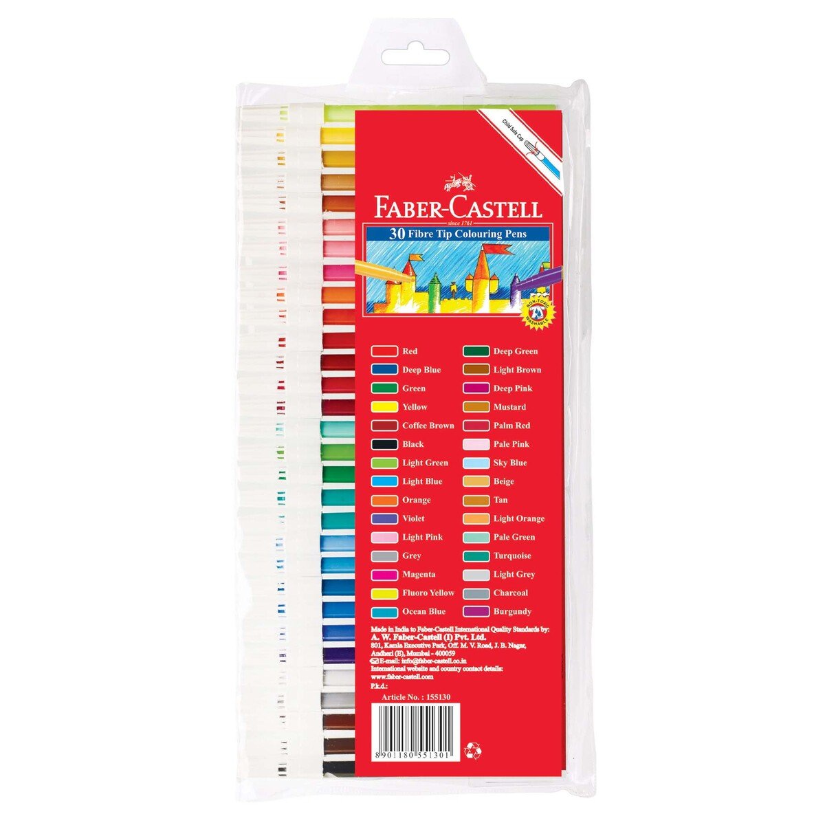 GETIT.QA- Qatar’s Best Online Shopping Website offers FABER-CASTELL FIBRE TIP COLORING PENS 30 PIECES at the lowest price in Qatar. Free Shipping & COD Available!