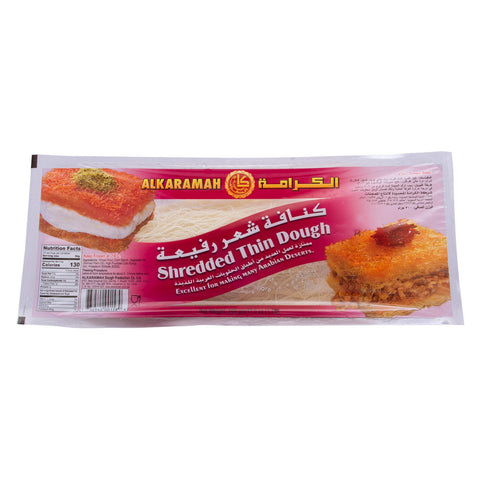 GETIT.QA- Qatar’s Best Online Shopping Website offers AL KARAMAH SHREDDED THIN DOUGH 500 G at the lowest price in Qatar. Free Shipping & COD Available!