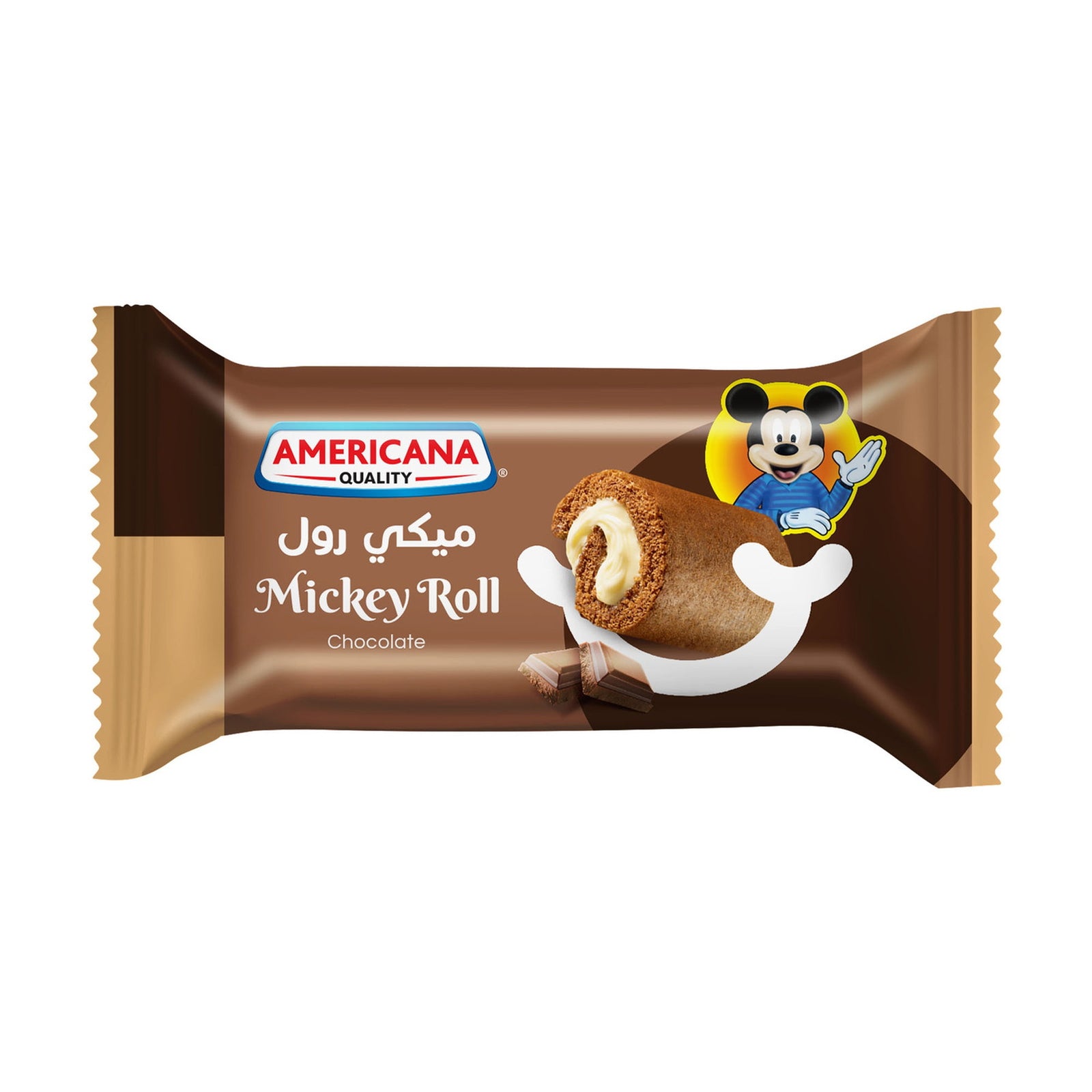 GETIT.QA- Qatar’s Best Online Shopping Website offers AMERICANA MICKEY ROLL CAKE CHOCOLATE 24 X 25 G at the lowest price in Qatar. Free Shipping & COD Available!