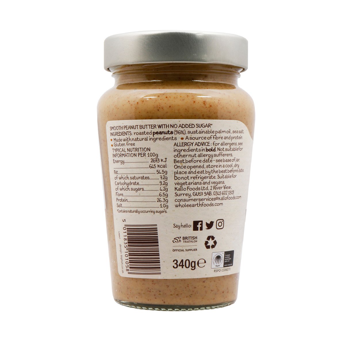 GETIT.QA- Qatar’s Best Online Shopping Website offers WHOLE EARTH SMOOTH ORIGINAL DELICIOUS PEANUT BUTTER 340 G at the lowest price in Qatar. Free Shipping & COD Available!