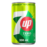 7Up Zero Zesty Lemon & Lime Flavor Zero Sugar Can 330 ml - GETIT.QA