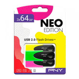 GETIT.QA- Qatar’s Best Online Shopping Website offers PNY USB STICKS NEO EDITION YELLOW,GREEN,PINK 64 GB 3 PIECES at the lowest price in Qatar. Free Shipping & COD Available!