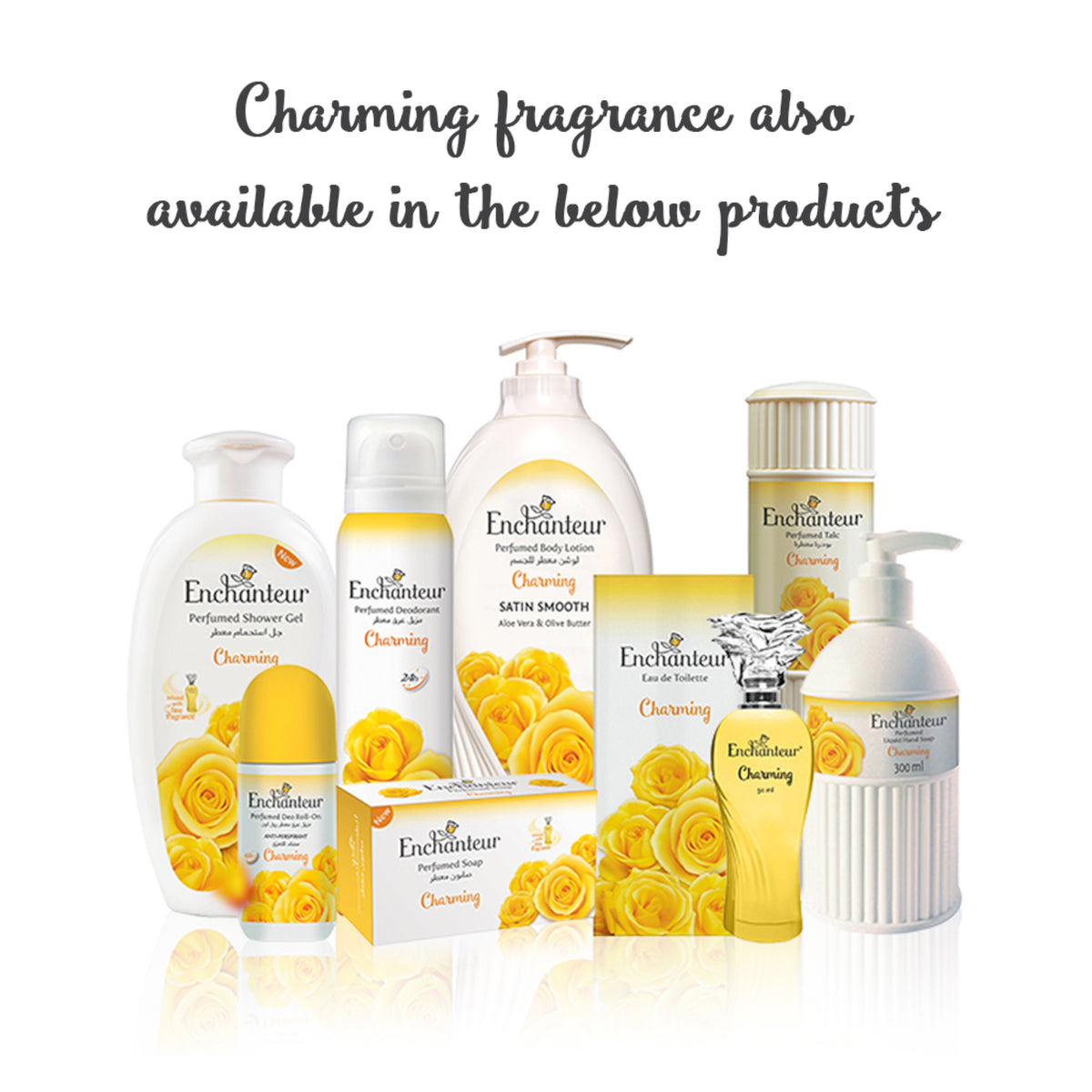 GETIT.QA- Qatar’s Best Online Shopping Website offers ENCHANTEUR CHARMING PERFUMED DEODORANT 150 ML at the lowest price in Qatar. Free Shipping & COD Available!