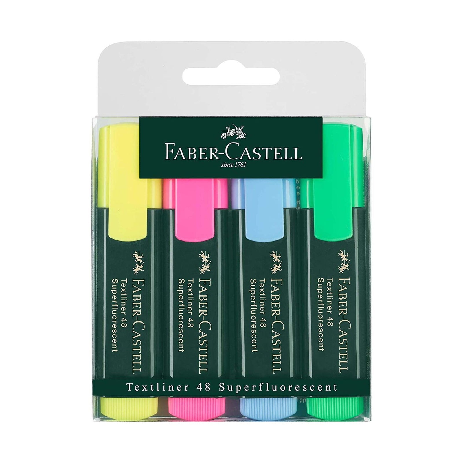 GETIT.QA- Qatar’s Best Online Shopping Website offers FABER-CASTELL SUPERFLOURESCENT TEXTLINER 48, PACK OF 4, 154804 at the lowest price in Qatar. Free Shipping & COD Available!