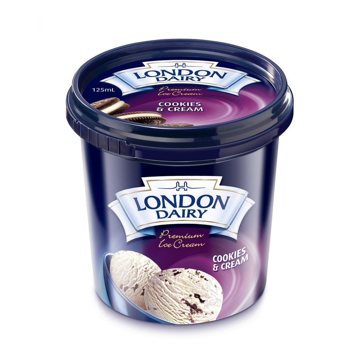 GETIT.QA- Qatar’s Best Online Shopping Website offers LONDON DAIRY COOKIES & CREAM ICE CREAM 125 ML at the lowest price in Qatar. Free Shipping & COD Available!