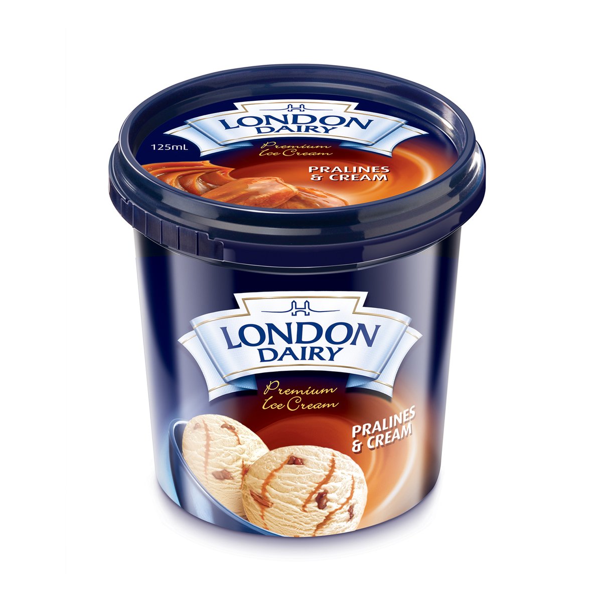 GETIT.QA- Qatar’s Best Online Shopping Website offers LONDON DAIRY PRALINES & CREAM ICE CREAM 125 ML at the lowest price in Qatar. Free Shipping & COD Available!