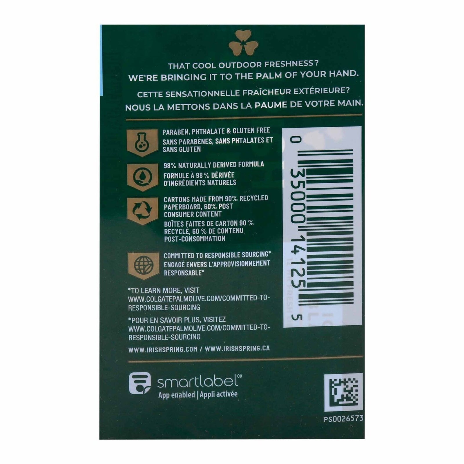 GETIT.QA- Qatar’s Best Online Shopping Website offers IRISH SPRING SOAP BARS ICY BLAST 3 PCS 314.4 G at the lowest price in Qatar. Free Shipping & COD Available!