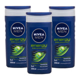 Nivea Men Energy Shower Gel 3 x 250 ml - GETIT.QA