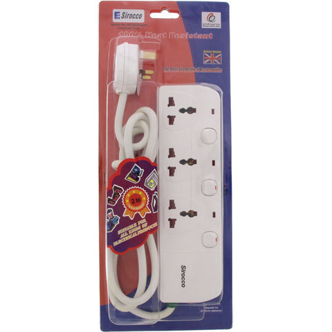 GETIT.QA- Qatar’s Best Online Shopping Website offers SIROCCO EXTENSION SOCKET 3WAY 2MTR at the lowest price in Qatar. Free Shipping & COD Available!