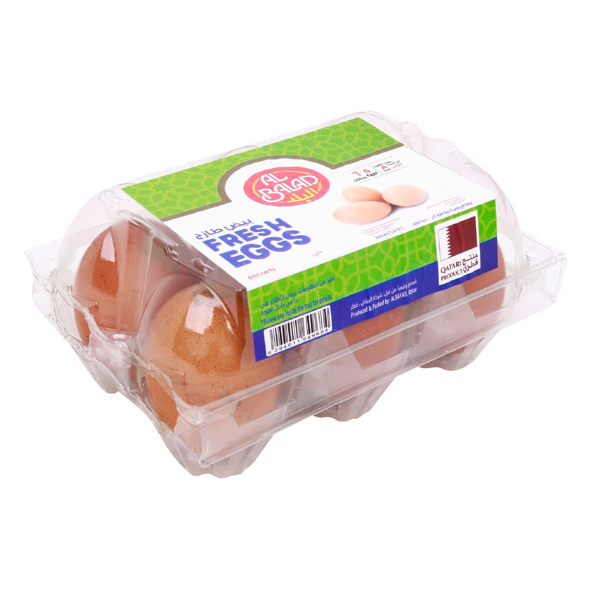 GETIT.QA- Qatar’s Best Online Shopping Website offers AL BALAD FRESH BROWN EGGS LARGE 6PCS at the lowest price in Qatar. Free Shipping & COD Available!