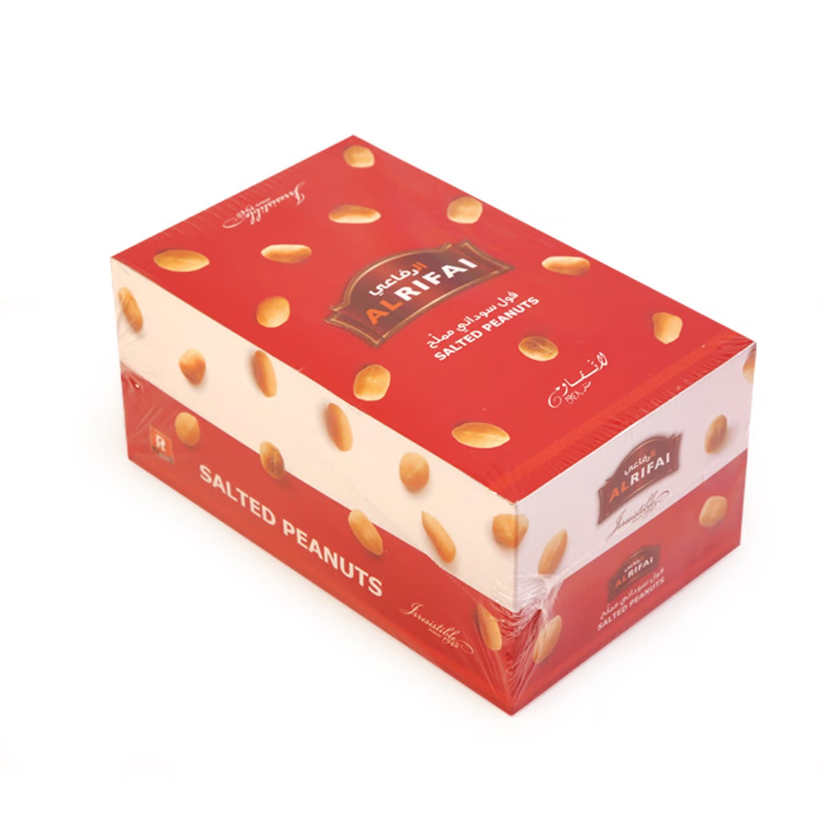 GETIT.QA- Qatar’s Best Online Shopping Website offers Al Rifai Salted Peanuts 24 x 13g at lowest price in Qatar. Free Shipping & COD Available!