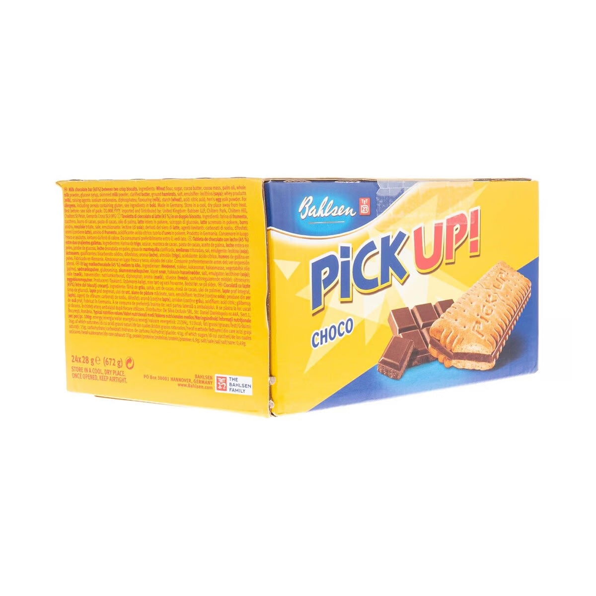GETIT.QA- Qatar’s Best Online Shopping Website offers Bahlsen Pick Up Choco Biscuit, 24 x 28 g at lowest price in Qatar. Free Shipping & COD Available!