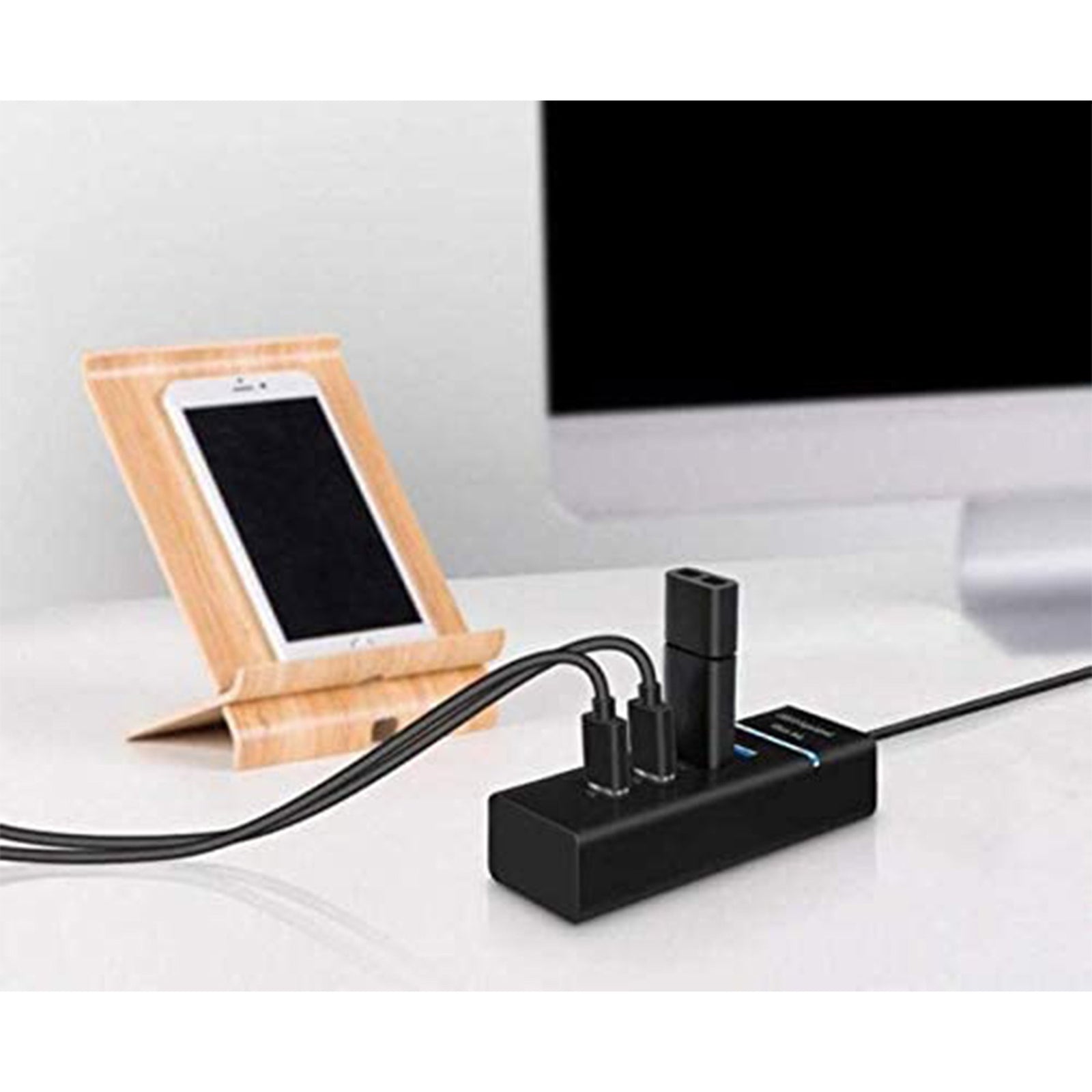 GETIT.QA- Qatar’s Best Online Shopping Website offers IENDS 4 PORT USB 3.0 SUPER SPEED HUB (HB9458) at the lowest price in Qatar. Free Shipping & COD Available!