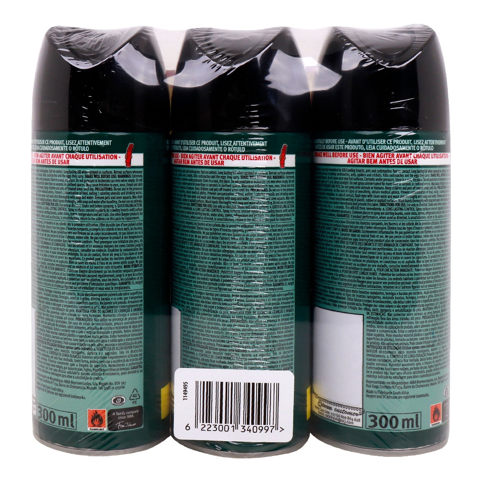 GETIT.QA- Qatar’s Best Online Shopping Website offers BAYGON CIK GREEN 300ML 2+1 at the lowest price in Qatar. Free Shipping & COD Available!