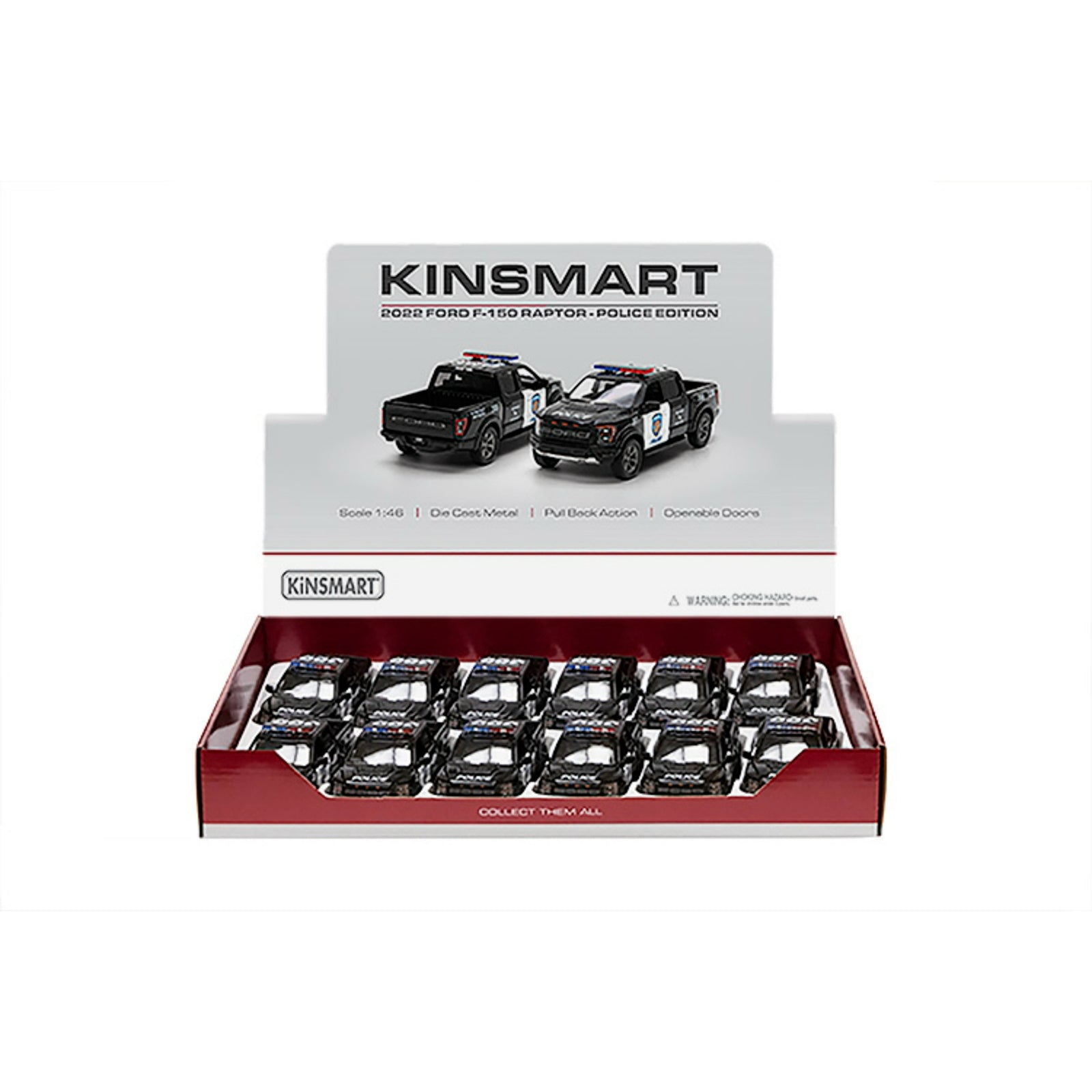 GETIT.QA- Qatar’s Best Online Shopping Website offers KINSMART 2022 POLICE FORD RAPTOR DIE-CAST METAL CAR, 1:46 SCALE, 1 PCS, KT5436DP at the lowest price in Qatar. Free Shipping & COD Available!