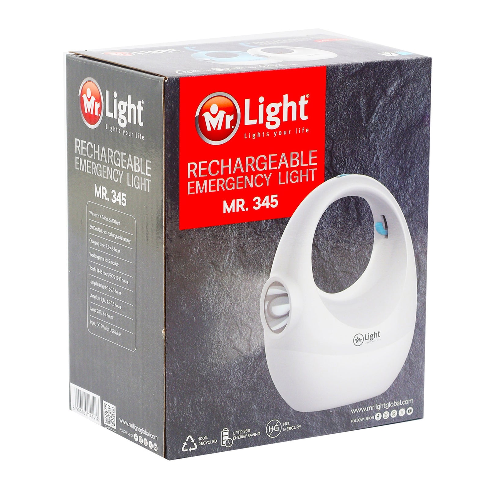 GETIT.QA- Qatar’s Best Online Shopping Website offers MR.LIGHT RECHARGEABLE LAMP MR345 at the lowest price in Qatar. Free Shipping & COD Available!