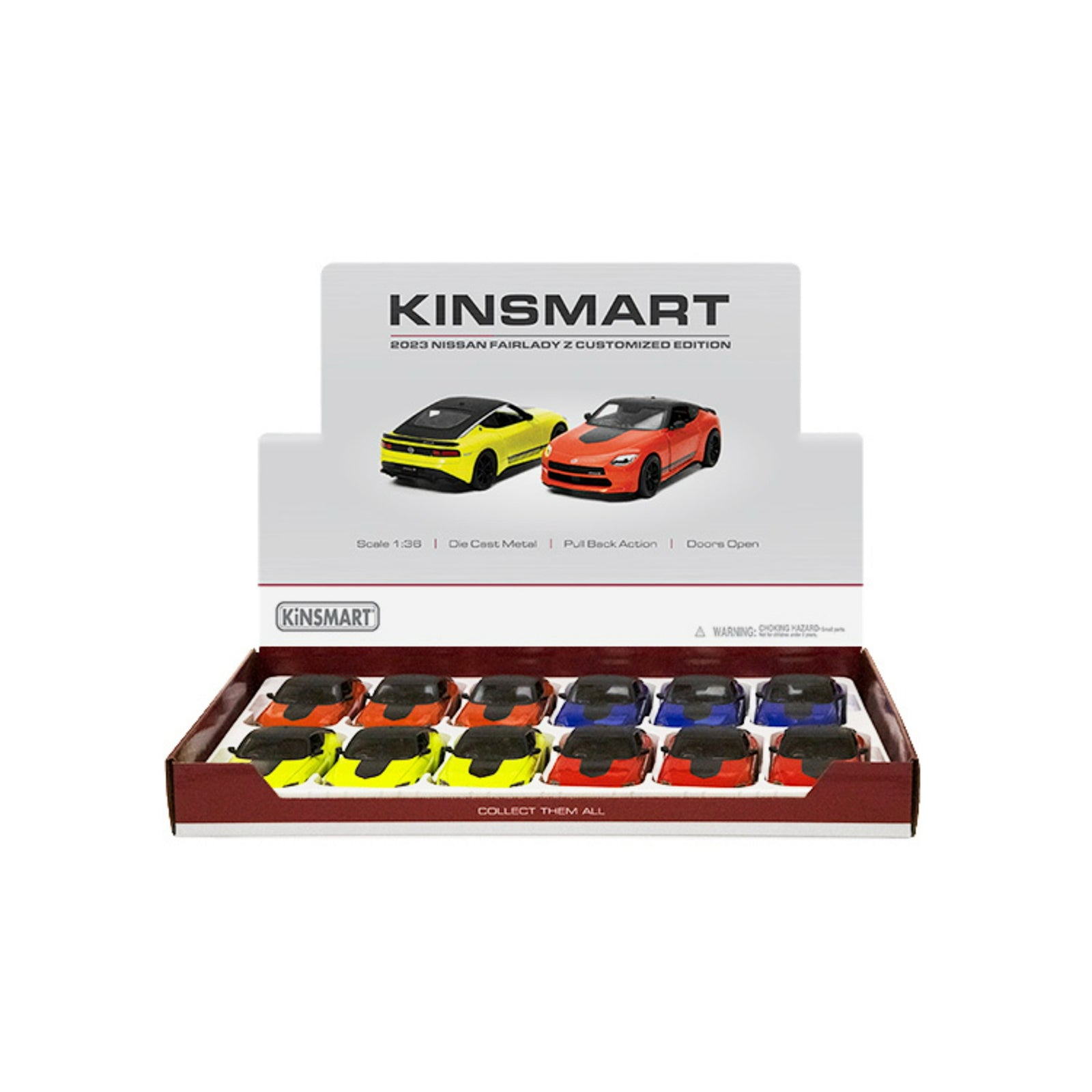 GETIT.QA- Qatar’s Best Online Shopping Website offers KINSMART 2023 NISSAN FAIRLADY Z CUSTOMIZED EDITION DIE-CAST METAL CAR, 1:36 SCALE, 1 PC, ASSORTED, KT5443D at the lowest price in Qatar. Free Shipping & COD Available!