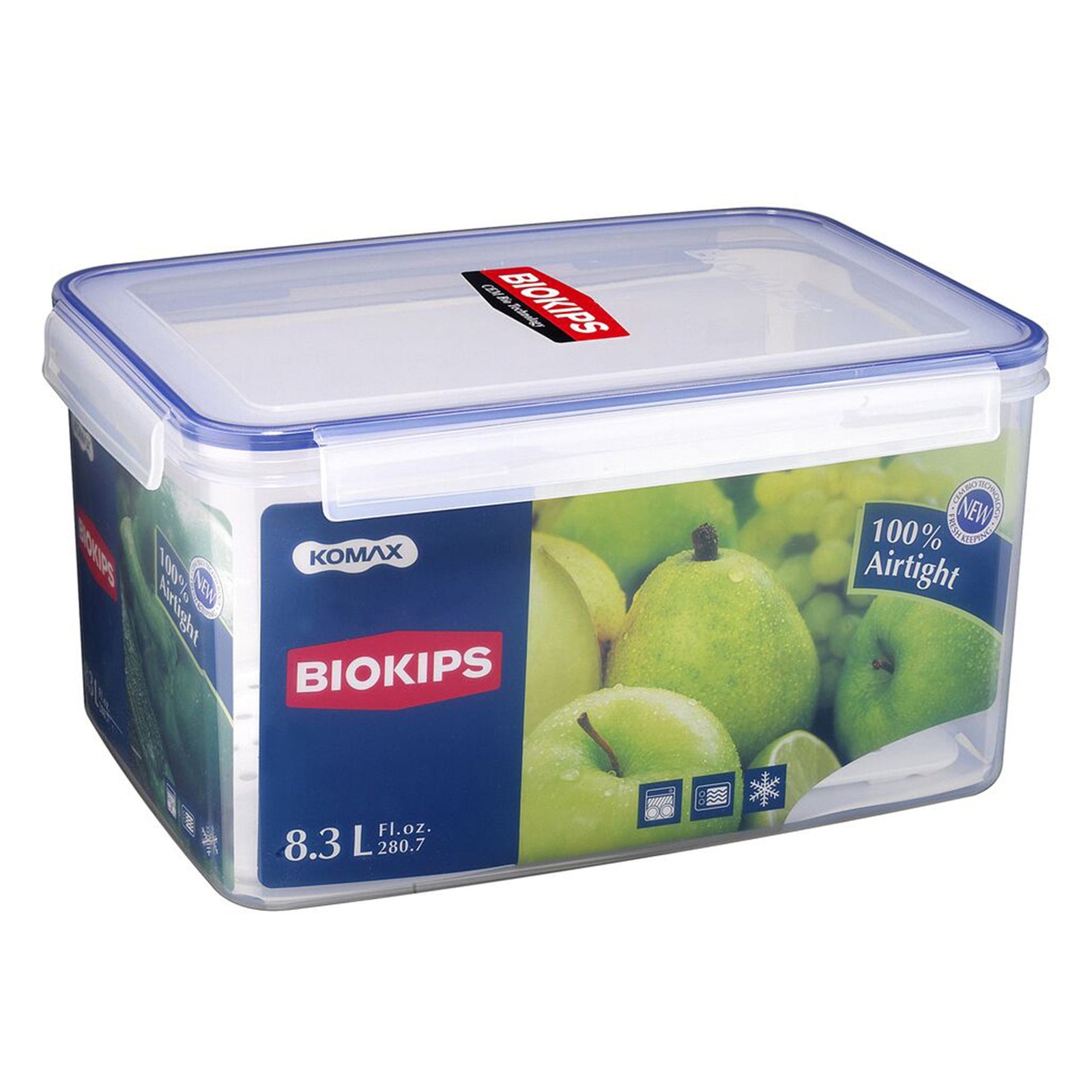 GETIT.QA- Qatar’s Best Online Shopping Website offers KOMAX BIOKIPS FOOD CONTAINER, AIR TIGHT, 8.3L, KOM.K0171518 at the lowest price in Qatar. Free Shipping & COD Available!
