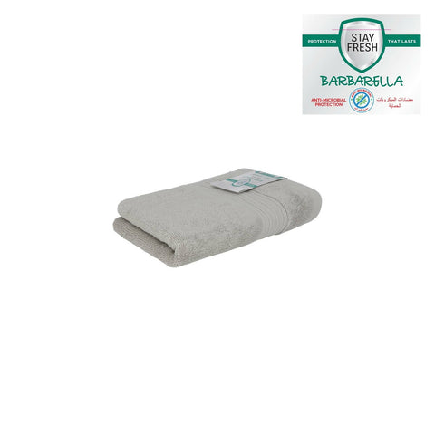 GETIT.QA- Qatar’s Best Online Shopping Website offers BARBARELLA ANTI-MICROBIAL HAND TOWEL, 50 X 100 CM, GREY at the lowest price in Qatar. Free Shipping & COD Available!